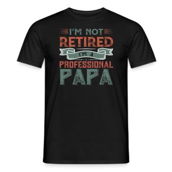 Father's Day - Men's T-Shirt - black - Front - AI Model Male 178 light (178cm)