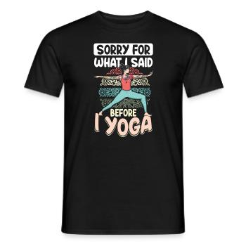 Méditation Zen Mindfulness Spirituelle Yogi - T-shirt homme - noir - Devant - AI Model Male 178 light (178cm)