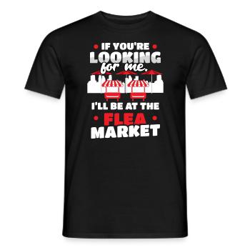 Bazar Garage Flohmarkt - Männer T-Shirt - Schwarz - Vorne - AI Model Male 178 light (178cm)