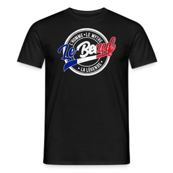 Beauf Homme Mythe Légende Beau-Frère - T-shirt homme - noir - Devant - AI Model Male 178 light (178cm)