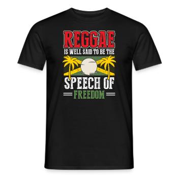 Rasta Musik Rastafarian Jamaika - Männer T-Shirt - Schwarz - Vorne - AI Model Male 178 light (178cm)