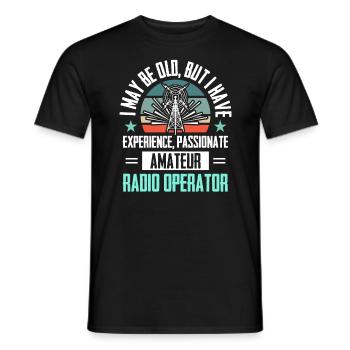 Amateur Spektrum Hobbyist Radio Analyzer - Männer T-Shirt - Schwarz - Vorne - AI Model Male 178 light (178cm)