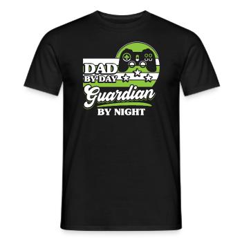 Vater bei Tag Gamer - Männer T-Shirt - Schwarz - Vorne - AI Model Male 178 light (178cm)