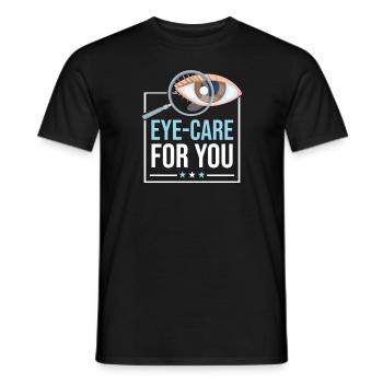 Optometrie Augenarzt - Männer T-Shirt - Schwarz - Vorne - AI Model Male 178 light (178cm)