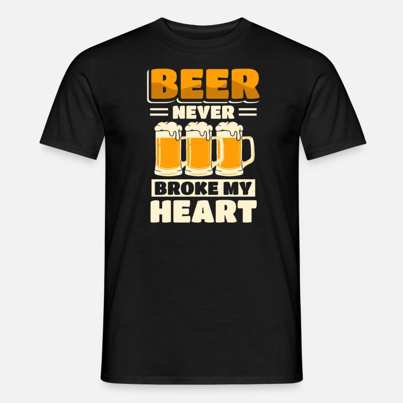 Biertrinker Brauerei - Männer T-Shirt - Schwarz