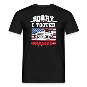 Jazz Marching Band Trompetenspieler - Männer T-Shirt - Schwarz - Vorne - AI Model Male 178 light (178cm)