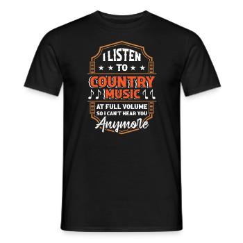 Volkslieder Westernmusik Liebhaber Musikant - Männer T-Shirt - Schwarz - Vorne - AI Model Male 178 light (178cm)