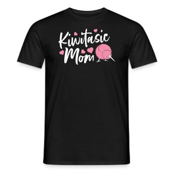 Kiwi Mama - Men's T-Shirt - black - Front - AI Model Male 178 light (178cm)