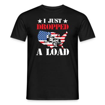 Fahrzeug Ich habe gerade eine Ladung abgeworfen Pa - Männer T-Shirt - Schwarz - Vorne - AI Model Male 178 light (178cm)