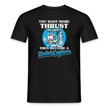 Science Astronautes spatiaux Techniciens de fusée - T-shirt homme - noir - Devant - AI Model Male 178 light (178cm)