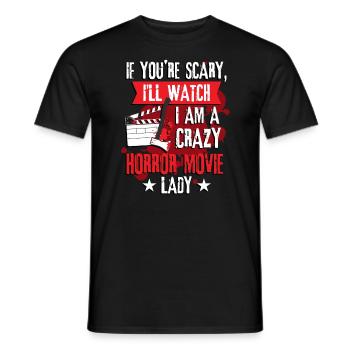 Horror Movies Halloween Movie Lovers - Men's T-Shirt - black - Front - AI Model Male 178 light (178cm)