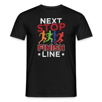 Coureurs sportifs Coureurs de marathon - T-shirt homme - noir - Devant - AI Model Male 178 light (178cm)