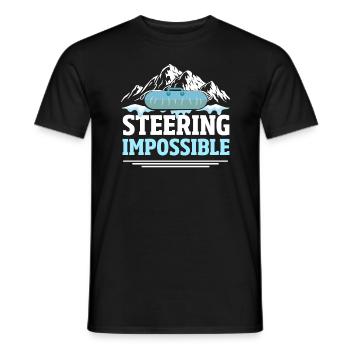 Snow Tubing Ice Tube - Men's T-Shirt - black - Front - AI Model Male 178 light (178cm)