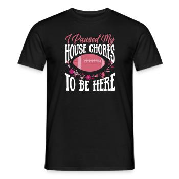 Femme au foyer Mama Football - T-shirt homme - noir - Devant - AI Model Male 178 light (178cm)
