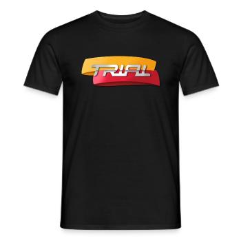 TRIAL bike Fahrrad Fun Sport - Trialbike - Männer T-Shirt - Schwarz - Vorne - AI Model Male 178 light (178cm)