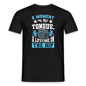 Fitness Muskeltraining - Männer T-Shirt - Schwarz - Vorne - AI Model Male 178 light (178cm)