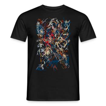 abstrakt - Männer T-Shirt - Schwarz - Vorne - AI Model Male 178 light (178cm)