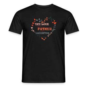 father and daughter / father / daughter / gift - Men's T-Shirt - black - Front - AI Model Male 178 light (178cm)