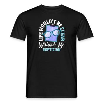 Optometrie Augenoptikerin - Männer T-Shirt - Schwarz - Vorne - AI Model Male 178 light (178cm)