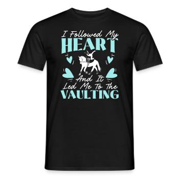J’ai suivi mon cœur et cela m’a conduit à la voûte - T-shirt homme - noir - Devant - AI Model Male 178 light (178cm)