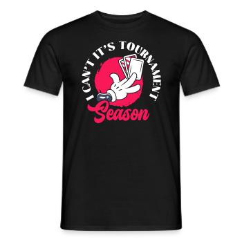 I Can't It's Tournament Season Trading Card Game - Männer T-Shirt - Schwarz - Vorne - AI Model Male 178 light (178cm)