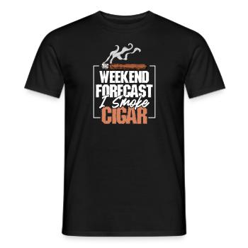 Smokers Tobacco Nicotine Smoking Cigarette Smoker - Men's T-Shirt - black - Front - AI Model Male 178 light (178cm)