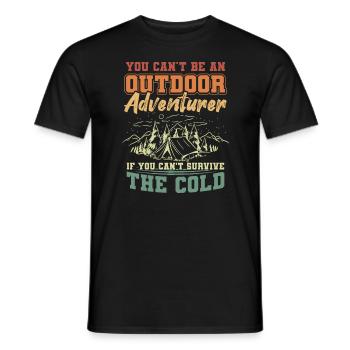 Refroidissement Survive Cold Adventurers - T-shirt homme - noir - Devant - AI Model Male 178 light (178cm)