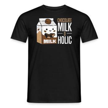 Chocolat Lait O Holic Choco Boisson Chocolat - T-shirt homme - noir - Devant - AI Model Male 178 light (178cm)