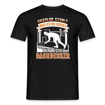 Dachdecker Dachdeckerei Bin der beste Dachdecker - Männer T-Shirt - Schwarz - Vorne - AI Model Male 178 light (178cm)