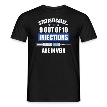 Gesundheitspersonal Patient im häuslichen Bereich - Männer T-Shirt - Schwarz - Vorne - AI Model Male 178 light (178cm)