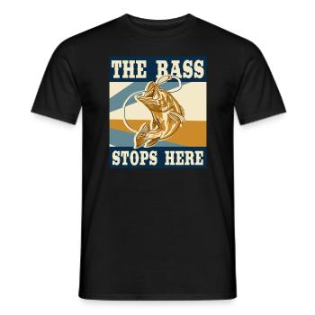 Fish coil saltwater fishing Fishermen - Men's T-Shirt - black - Front - AI Model Male 178 light (178cm)