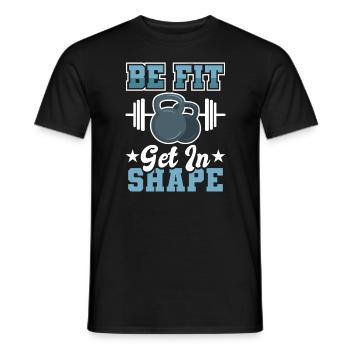Fitness Muskeln Fitnessstudio Workout - Männer T-Shirt - Schwarz - Vorne - AI Model Male 178 light (178cm)