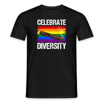 Tobacco Cigarette Smoke Cigar Owners - Men's T-Shirt - black - Front - AI Model Male 178 light (178cm)