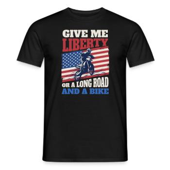 Flagge Motocross Dirt Bike - Männer T-Shirt - Schwarz - Vorne - AI Model Male 178 light (178cm)