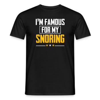 Schnarchen Geräusch Atmen Kichern Hals Nasen Ohren - Männer T-Shirt - Schwarz - Vorne - AI Model Male 178 light (178cm)