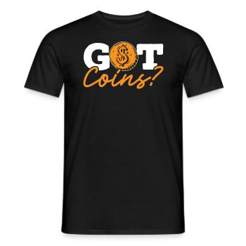 Coin Collector Numismatist Coin Collecting - Men's T-Shirt - black - Front - AI Model Male 178 light (178cm)