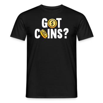 Münzsammler Numismatiker Münzsammeln - Männer T-Shirt - Schwarz - Vorne - AI Model Male 178 light (178cm)