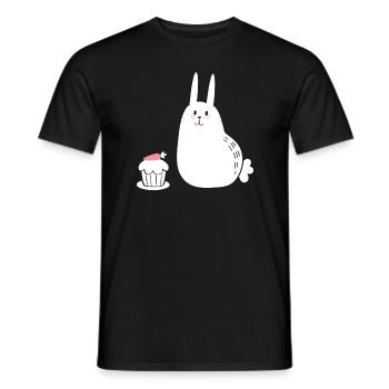 Carrot Cake Rabbit Carrot - Men's T-Shirt - black - Front - AI Model Male 178 light (178cm)
