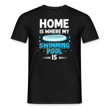 Schwimmer Sport Schwimmen - Männer T-Shirt - Schwarz - Vorne - AI Model Male 178 light (178cm)