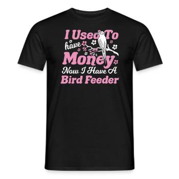 Vogelbeobachtung Vogelfeder Ornithologe Birder - Männer T-Shirt - Schwarz - Vorne - AI Model Male 178 light (178cm)