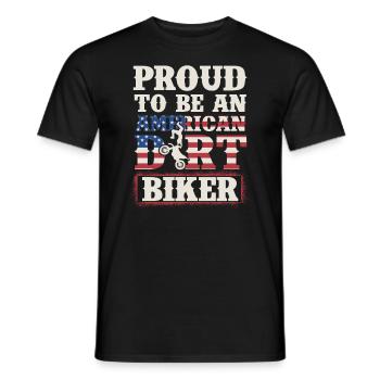 Motocross Enduro Off Road Dirt Biker - T-shirt homme - noir - Devant - AI Model Male 178 light (178cm)
