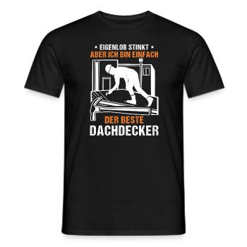Dachdecker Dachdeckerei Bin der beste Dachdecker - Männer T-Shirt - Schwarz - Vorne - AI Model Male 178 light (178cm)