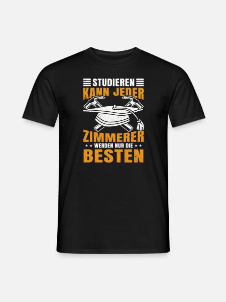 Zimmerer Zimmermann Handwerker - Männer T-Shirt - Schwarz