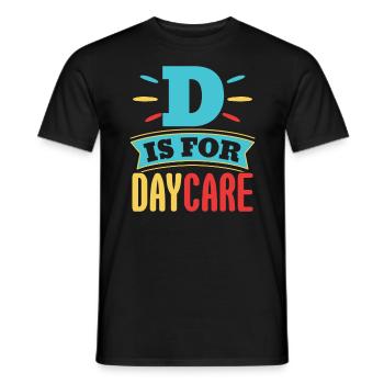 Enseignante en garderie Directrice de l’éducatrice en garderie - T-shirt homme - noir - Devant - AI Model Male 178 light (178cm)