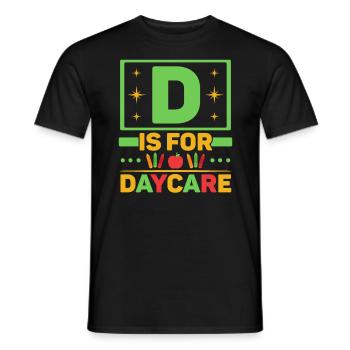Enseignante en garderie Directrice de l’éducatrice en garderie - T-shirt homme - noir - Devant - AI Model Male 178 light (178cm)