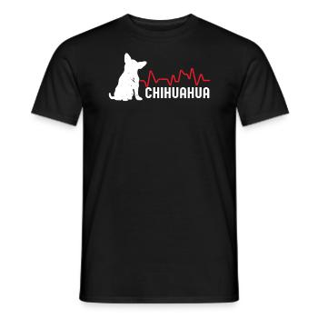 Chihuahua Hundebesitzer Welpenliebhaber Pfote Liebe Doggy Welpe - Männer T-Shirt - Schwarz - Vorne - AI Model Male 178 light (178cm)