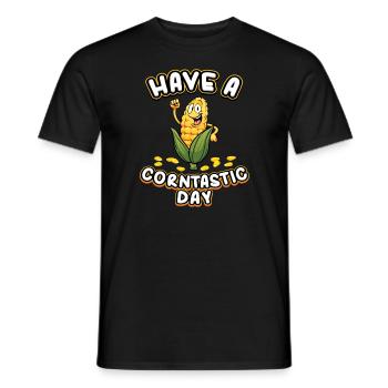 Avoir un maïs de jour Corntastic - T-shirt homme - noir - Devant - AI Model Male 178 light (178cm)