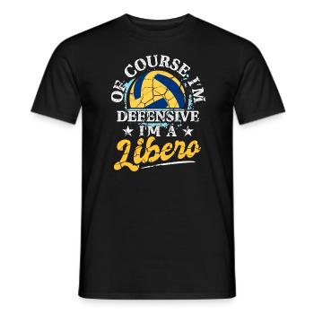 Volleyball spielen Ballspiel Trainer - Männer T-Shirt - Schwarz - Vorne - AI Model Male 178 light (178cm)