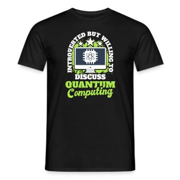 Quantencomputer Quantenmechanik - Männer T-Shirt - Schwarz - Vorne - AI Model Male 178 light (178cm)