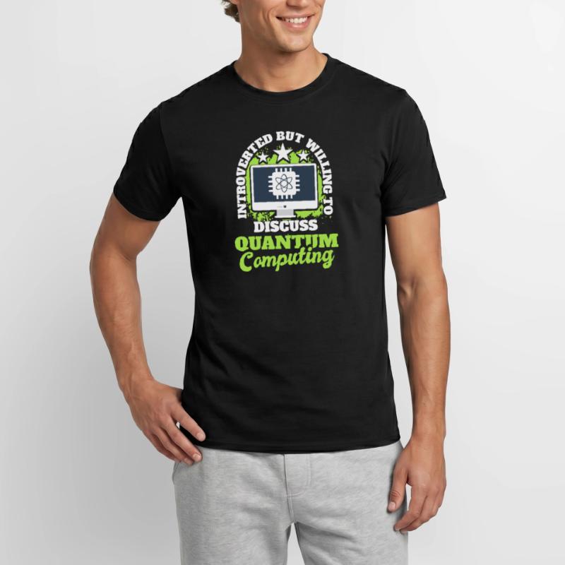 Quantencomputer Quantenmechanik Männer T-Shirt